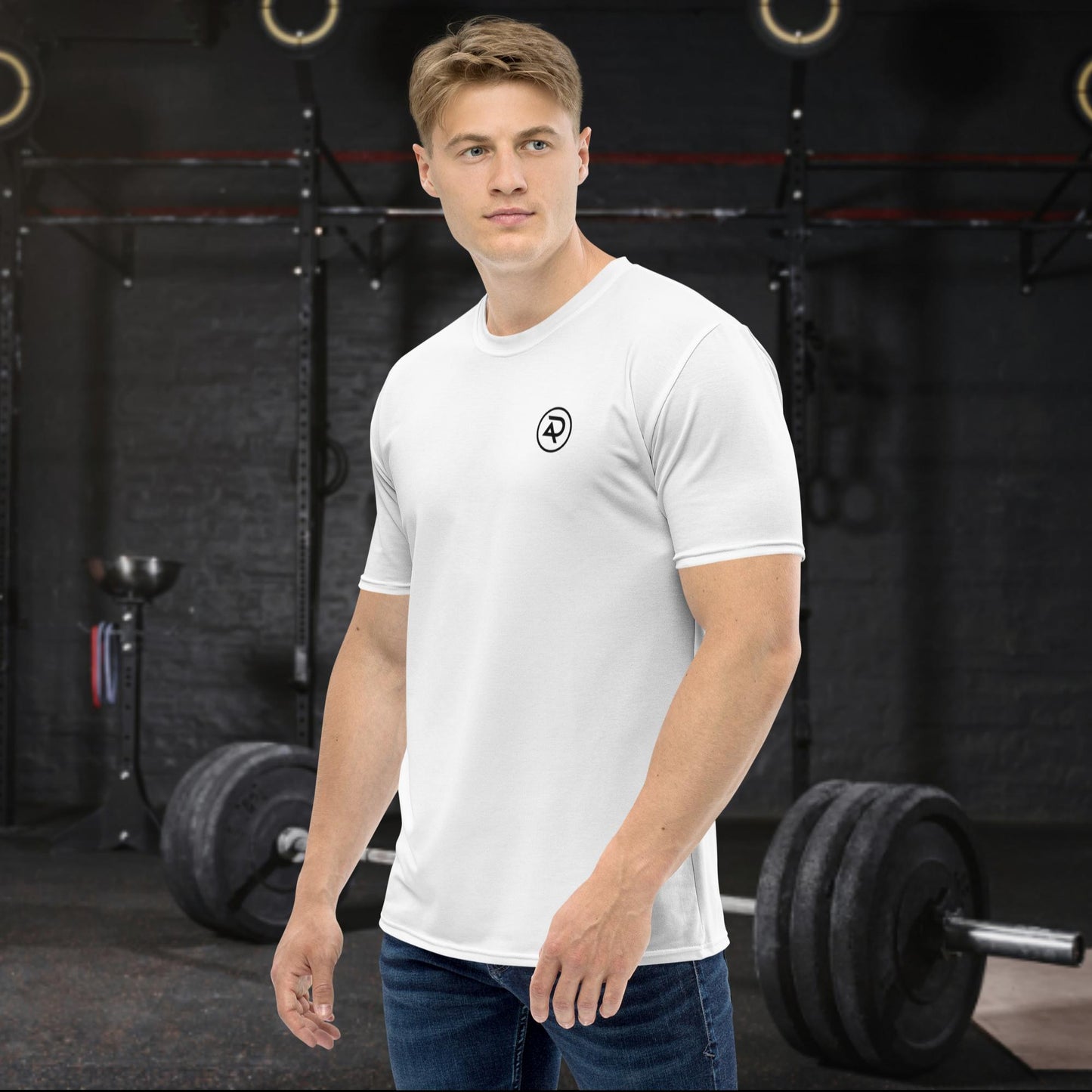 Adaptive Men's Simple White Athletic Tee