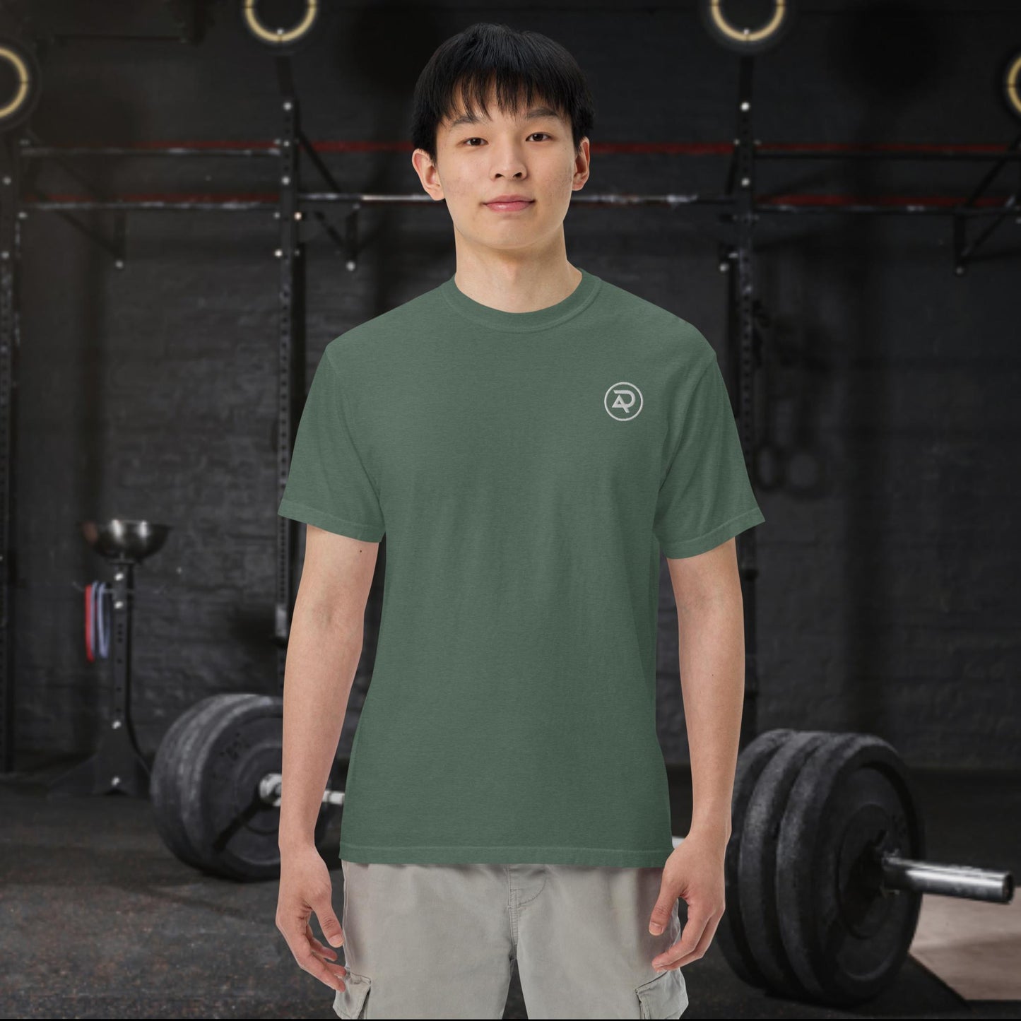 Adaptive Comfort Color Unisex Embroidered Tee: White Logo